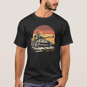Alter Tiger-Panzer Zweiter Weltkrieg T-Shirt