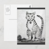 Alter Tiger TomKater Postkarte (Vorne/Hinten)