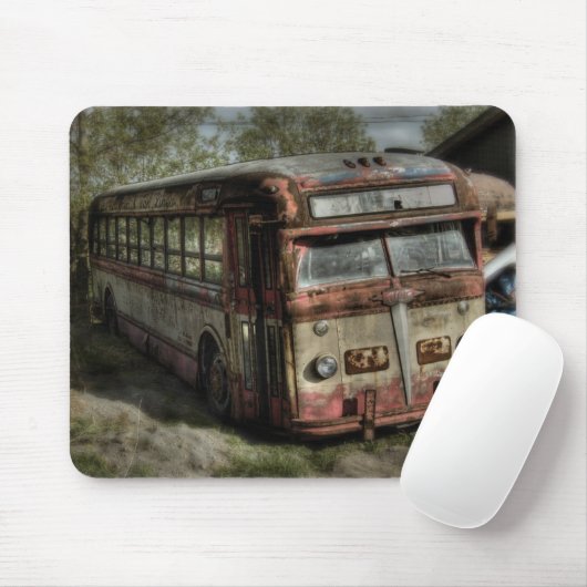 Alter Timer-Bus Mousepad (Mit Mouse)