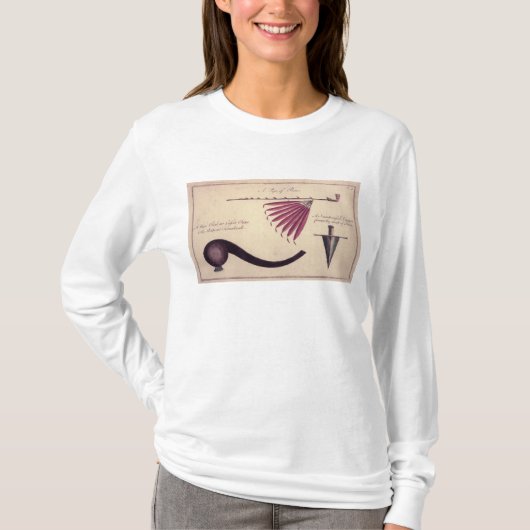 Alter Tomahawk, Friedenspfeife und Dolch, c.1590 T-Shirt (Vorderseite)