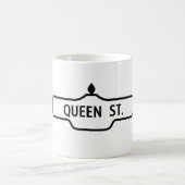 Alter Toronto-Straßenschild - Königin-Straße Kaffeetasse (Mittel)