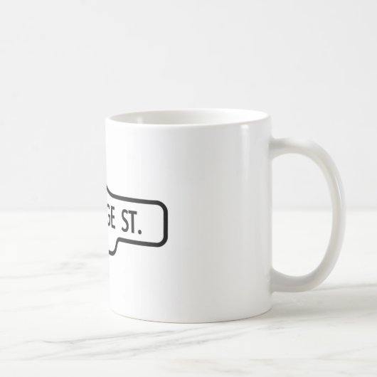 Alter Toronto-Straßenschild - St- Georgestraße Kaffeetasse (Rechts)