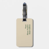 Alter Toskanischer Weinberg und Villa Gepäckanhänger (Rückseite vertikal)