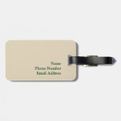 Alter Toskanischer Weinberg und Villa Gepäckanhänger (Rückseite horizontal)