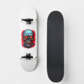 Alter Totenkopf Skateboard (Vorderseite)
