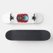 Alter Totenkopf Skateboard (Horizontal)