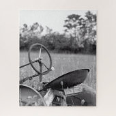 Alter Traktor für Langgras Puzzle (Vertikal)