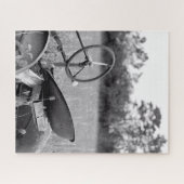 Alter Traktor für Langgras Puzzle (Horizontal)