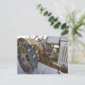 Alter Traktor Postkarte (Stehend Vorderseite)