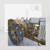 Alter Traktor Postkarte (Vorne/Hinten)
