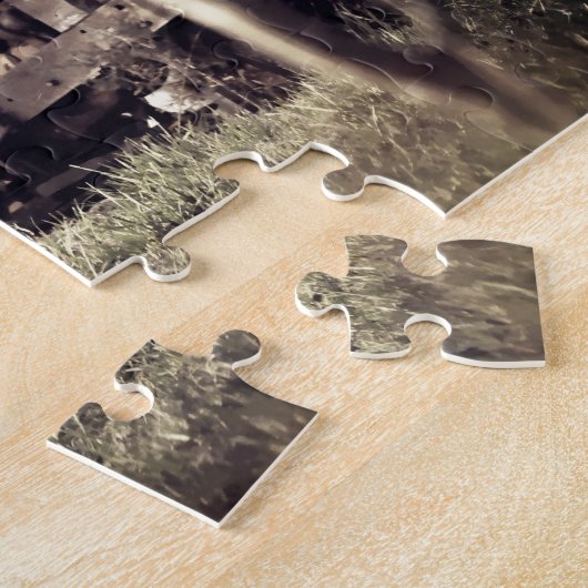 Alter Traktor Puzzle (Seite)