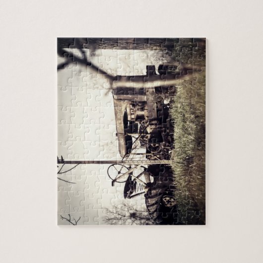 Alter Traktor Puzzle (Vertikal)