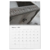 Alter Traktor zerteilt Kalender: Fertigen Sie Jahr Kalender (Feb 2027)