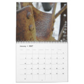 Alter Traktor zerteilt Kalender: Fertigen Sie Jahr Kalender (Jan 2027)