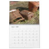 Alter Traktor zerteilt Kalender: Fertigen Sie Jahr Kalender (Mär 2027)