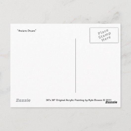 Alter Traum (Postkarte) Postkarte (Rückseite)