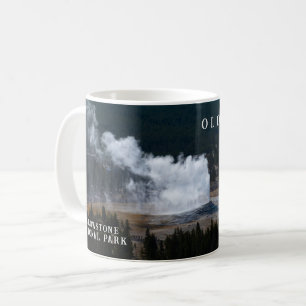 Alter treuer Geyser Eruption Yellowstone Kaffeetasse