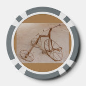 ALTER TRICYCLE 1928 CLAY POKER CHIPS (Rückseite)