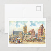Alter Trierer Marktplatz Postkarte (Vorne/Hinten)