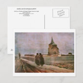 Alter Turm von Nuenen, Van Gogh Fine Art Postkarte (Vorne/Hinten)