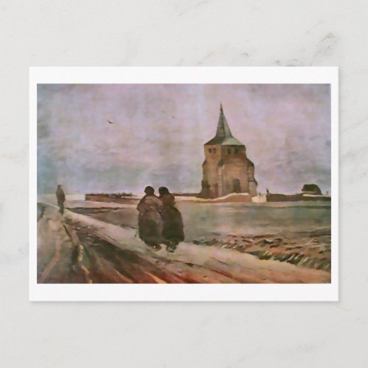 Alter Turm von Nuenen, Van Gogh Fine Art Postkarte (Vorderseite)