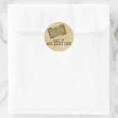 Alter Typ Runder Aufkleber (Tasche)
