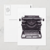 ALTER TYPEWRITER POSTKARTE (Vorne/Hinten)