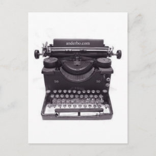 ALTER TYPEWRITER POSTKARTE