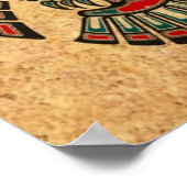 Alter und Abgenutzter Haida Spirit Owl Poster (Ecke)