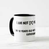 Alter und Geburtstag Humor Tasse (Vorderseite Links)