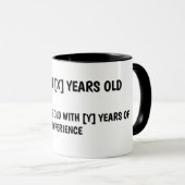 Alter und Geburtstag Humor Tasse (VorderseiteRechts)