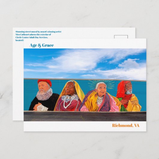 Alter und Grace Postkarte (Vorne/Hinten)