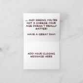 Alter und Käse Geburtstag Karte (Innenseite)