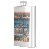 Alter und rostiger Atlas Imperial Diesel Motor in Flachmann (Links)