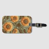 Alter und Sonnenblumen II Gepäckanhänger (Vorderseite (Horizontal))
