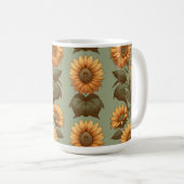 Alter und Sonnenblumen II Kaffeetasse (VorderseiteRechts)