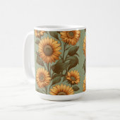 Alter und Sonnenblumen II Kaffeetasse (Vorderseite Links)