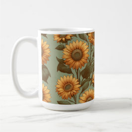 Alter und Sonnenblumen II Kaffeetasse