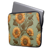 Alter und Sonnenblumen II Laptopschutzhülle (Vorderseite Links)