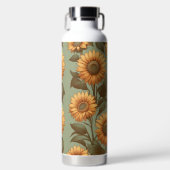 Alter und Sonnenblumen II Trinkflasche (Vorderseite)