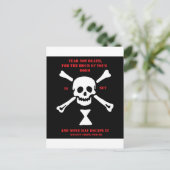 Alter Viking-Gebets-… Furcht-nicht Tod Postkarte (Stehend Vorderseite)