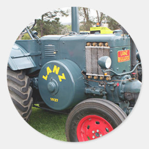Alter vintage Lanz Bulldog Traktor landwirtschaftl Runder Aufkleber