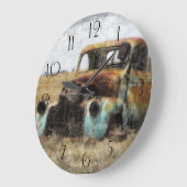 Alter Vintager LKW Große Wanduhr (Winkel)