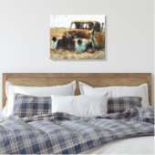 Alter Vintager LKW Leinwanddruck (Insitu (Schlafzimmer))