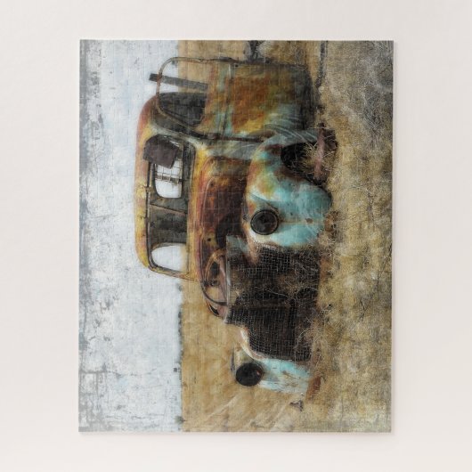 Alter Vintager LKW Puzzle (Vertikal)