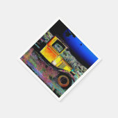 Alter Vintager LKW Serviette (Ecke)