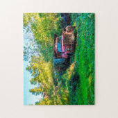 Alter Vintager LKW Vermont. Puzzle (Vertikal)