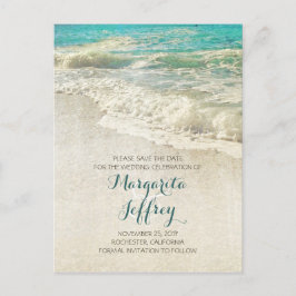 Alter Vintager Strand Save the Date Postkarten