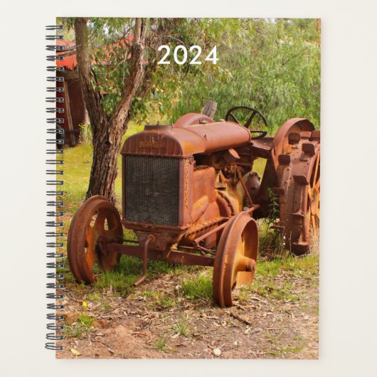 Alter Vintager Traktor, Australien, Jahresplaner 2 Planer (Vorderseite)