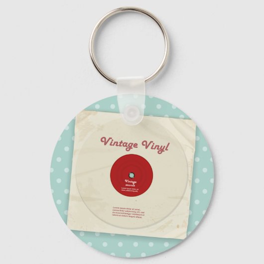 Alter Vinyl Record Schlüsselanhänger (Vorderseite)